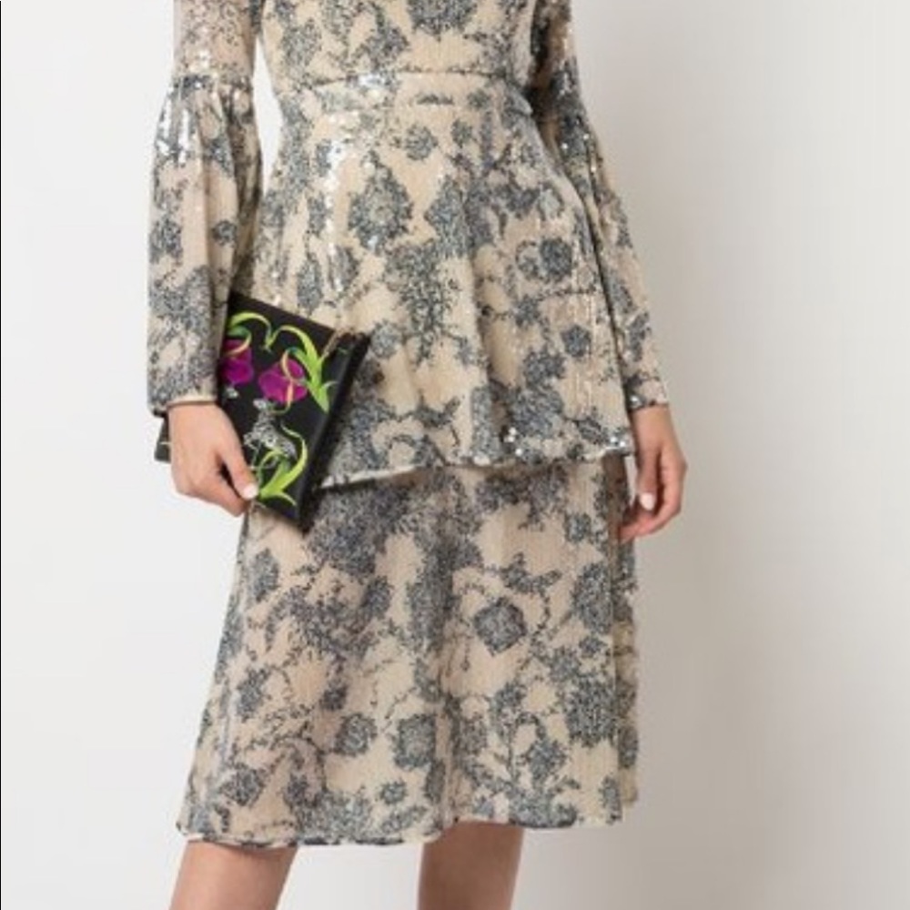 Michelle soft printed sequin Dress by Cynthia Rowley - Picture 7 of 8